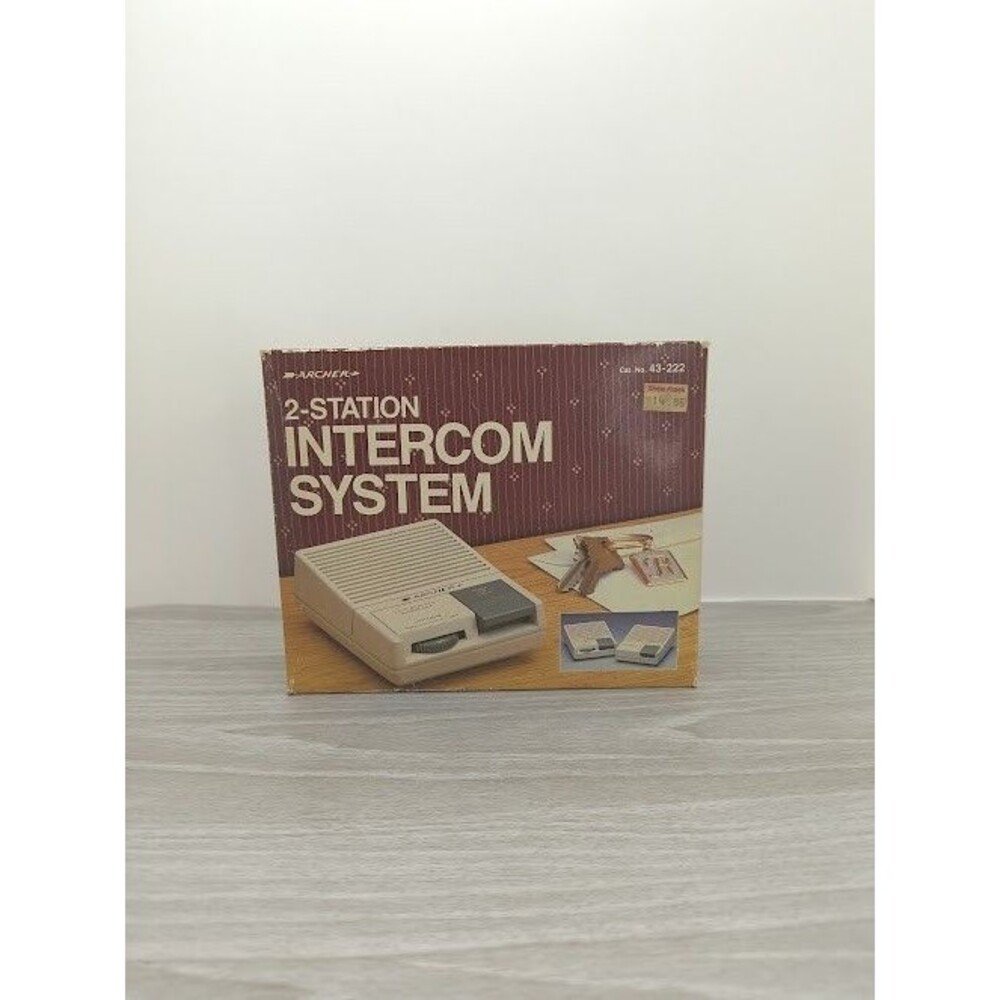 VINTAGE Archer 2-Station WIRED Intercom System Radio Shack 43-222 New orig box